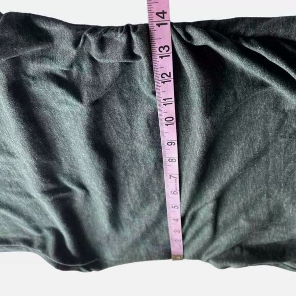 Leith Heathered Green Ruched Knit Sleeveless Bodycon Tank Dress sz Medium - Picture 5 of 6